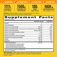 Complément alimentaire Vitamine C + Zinc + Vitamine d3 Comprimés effervescents