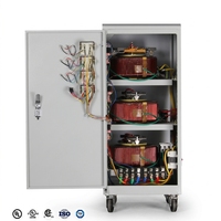 Stabilisateur de tension triphasé AC DC servo SVC industriel personnalisable IEC60076 50/60Hz 110V 220V 380V 10KVA 30KVA 50KVA