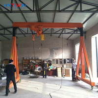 Grue portique monopoutre mobile sans rail à rotation 360 degrés, 10 tonnes, certifiée CE ISO, pour pièces détachées