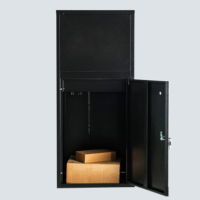 Boîte aux lettres extérieure OEM en acier galvanisé pour la maison, avec serrure à clé, boîte de dépôt sécurisée pour colis et lettres, boîte de livraison de colis