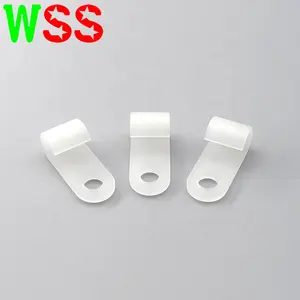 Buen precio Clips de cable WSS para gestión de cables, organizador de cables, tornillo de plástico de nailon, abrazadera de sujeción de cable de montaje para tornillos M4