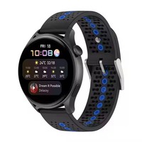 Correa de Reloj Deportiva de Silicona de Dos Tonos de 22 mm para Reloj Inteligente Huawei Watch 3 GT 2 Pro GT3, Correa para Samsung Galaxy 5 4