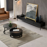 Table basse de style italien pour salon, moderne et minimaliste, petite table à thé domestique, table basse ronde de luxe tendance