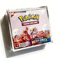 Boîte de présentation coulissante en acrylique de haute qualité avec couvercle pour collection ultra premium de cartes à jouer Pokémon
