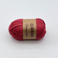 Prix inférieur 2.5cm T Shirt Handkintting Thread Spaghetti Polyester Crochet Yarn pour faire des sacs à main