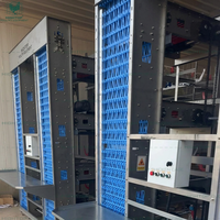 Cage à batterie multi-niveaux de type H entièrement automatique pour 100 000 poulets, équipement d'élevage avicole pour poulailler fermé