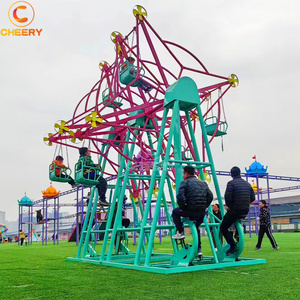 Spot scénique parc aire de jeux équipement d'amusement panier suspendu rotatif grande roue heureuse non alimentée avec pédale - Product Image 2