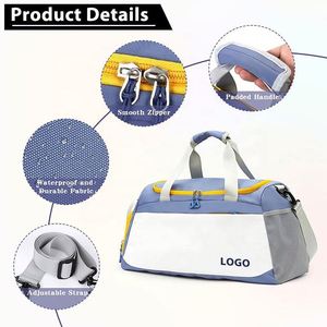 Bolsa de Deporte de Gran Capacidad con Diseño Nuevo y Personalizado, Bolsa de Viaje para Yoga, Bolsa de Gimnasio Portátil con Compartimento para Zapatos - Product Image 2
