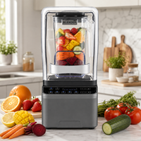 Mixeur Commercial Robuste 2200W Multifonctionnel Électrique Haute Vitesse 5+ Vitesses Capacité 1,8L Pour Usage Domestique et Hôtelier