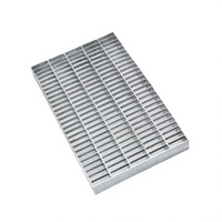 Grille de sol anti-corrosion en acier inoxydable galvanisé pour escaliers de villa moderne, usage extérieur