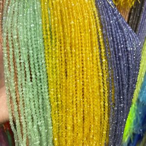 <span class=keywords><strong>20</strong></span> couleurs 2mm 3mm facettes coupe oeil de chat perles de pierre colorées Mini petite taille pour la fabrication de bijoux à bricoler soi-même - Product Image 1