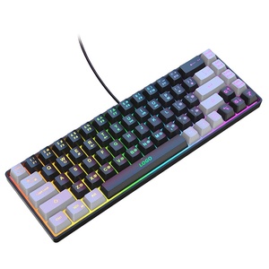 68キーLEDバックライト付き有線USB新しい状態英国韓国スペインフランス語Arbric Gamingキーボードコンピュータハードウェアソフトウェア用 - Product Image 3