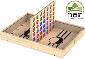 Set di giochi da tavolo in legno per bambini dai 5 ai 7 anni con <span class=keywords><strong>dama</strong></span> di scacchi chiudere la scatola Hockey <span class=keywords><strong>gioco</strong></span> Sling Puck - Product Image 3