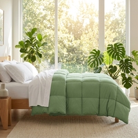 Ensemble de couette de luxe matelassée pour lit king size, alternative au duvet, en coton