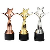 Super star performer résine trophée métal cérémonie cadeaux pour souvenir