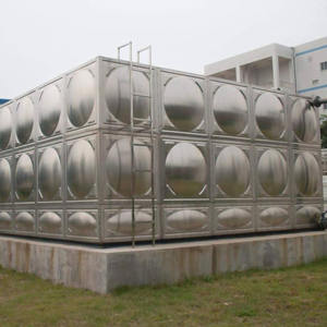 Réservoir d'eau carré en acier inoxydable SS304 personnalisé, assemblé par soudage/visage, pour le stockage d'eau - Product Image 3