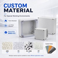 Contenitore Elettrico Industriale Personalizzabile Fai-da-te in Alluminio e Plastica Grigio con Foratura Personalizzata per Elettronica
