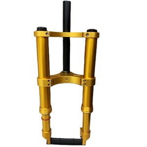 Fourche Suspendue HIMALO 12 Pouces – Inversée, Ressort/huile, 90mm Débattement – VTT/Beach