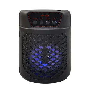 HF323 lettore musicale per feste all'aperto scatola a Led portatile cassa audio Wireless da 3 pollici RGB altoparlante