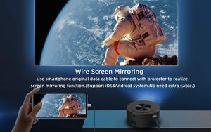 Yinzam YT200 portátil más <span class=keywords><strong>barato</strong></span> proyector Mini 1080P <span class=keywords><strong>Cable</strong></span> DE DATOS proyección Video Home Cinema proyectores para niños - Product Image 6