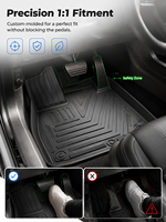 Accessoires intérieurs automobiles en gros, tapis de voiture 3D TPE toutes saisons, imperméables, pressés à chaud, faciles à nettoyer pour les modèles Acura ILX 2013-2019