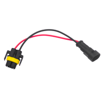 Adaptateur de prise de câblage pour phare de voiture, de H11 à AMP Superseal 1,5 mm, connecteur 2 broches, câble de lumière automobile