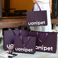 Sacs en kraft de luxe personnalisables avec logo, MOQ 1 pièce, poignée découpée sans couture, en carton artistique spécialisé, réutilisables, sur mesure, pour bougies haut de gamme