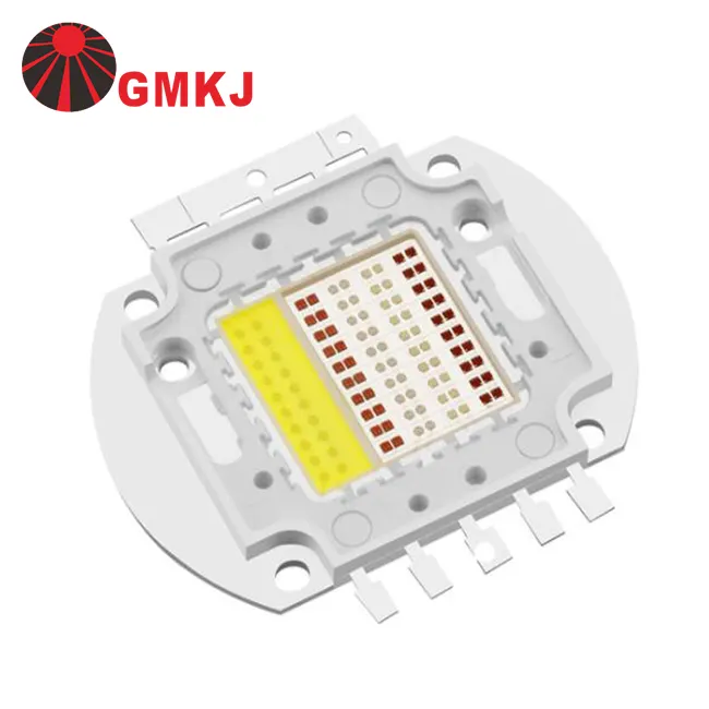 GMKJ 10 와트 30 와트 40 와트 50 와트 60 와트 80 와트 90 와트 100 와트 RGBW RGBWW 높은 전원 cob LED 칩
