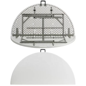 Mesas Redondas Plegables de Plástico Blanco de 60 Pulgadas y <span class=keywords><strong>8</strong></span> Plazas para Eventos y Fiestas, Venta al por Mayor - Product Image 3