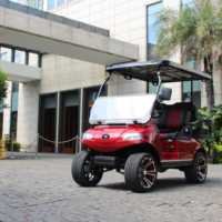 Voiture électrique de golf HDK 4 places, buggy UTV, batterie lithium 48V, moteur AC, chariot de golf