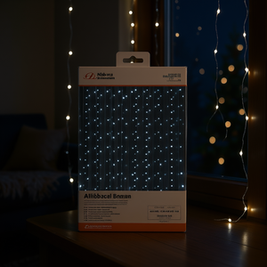 Luci a tenda LED Nlabaca, 300 LED bianco freddo, 8 funzioni, illuminazione decorativa, 3 m, per uso interno ed esterno - Product Image 2