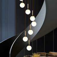 Loft Moderne Lampes Suspendues Duplex Villa Escalier Lustres Longue Lampe Suspendue Design De Luxe Salon Suspension Lustre