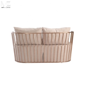 Nuevos diseños cómodo marco de acero inoxidable tela de nórdicos habitación sofá de 2 plazas - Product Image 1