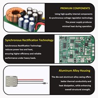 Convertisseur DC/DC Starlink Gen3 12-24V 57V 4.5A Module d'alimentation élévateur de tension Modèle P8XE Efficacité 90% pour routeur Starlink extérieur