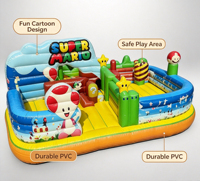 Structure gonflable combinée pour enfants, de qualité commerciale, en PVC, pour la location événementielle, les jardins d'enfants et les fêtes familiales