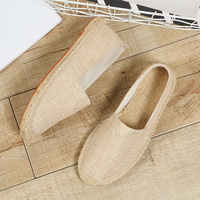 Chaussures espadrilles bon marché, mocassins plats à enfiler, chaussures en toile décontractées à la mode, vente en gros