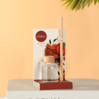 Diffuseur de parfum d'huile essentielle d'aromathérapie bouteille en verre cristal diffuseur de roseaux ensemble cadeau conteneur de parfum personnalisable