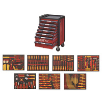 S691-198 SFREYA VDE 1000V boîtier d'outils d'isolation isolé double couleur 198 pièces ensemble d'outils combinés
