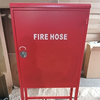 Boîte à enrouleur de tuyau d'incendie rouge à porte pleine, 30 mètres, armoire de lutte contre l'incendie