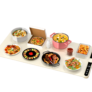 HILIM Modern Eco-Friendly Foldable Fast <b>Heating</b> Silicone <b>Electric</b> Food Warming Mat Heated Hot Meal Plate Placemat for Kitchen - Product Image 1