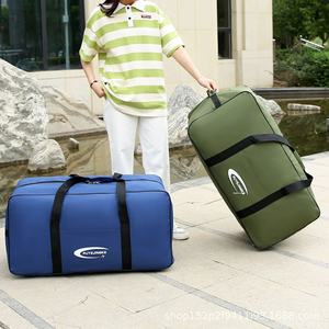 Custom Ultra-light Large-capacity Oxford Cloth Wheeled Folding Travel <b>Bag</b> Fashionable Luggage <b>Bag</b> Holdall - Product Image 3