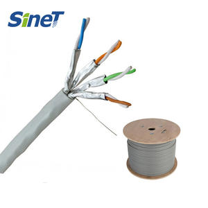 Câble de données Cat7 23AWG UTP blindé S/STP <span class=keywords><strong>Ethernet</strong></span> <span class=keywords><strong>Catégorie</strong></span> <span class=keywords><strong>7</strong></span> SSTP FFTP Chaque paire avec rouleau d'isolation FPE Câble de données Cat7 - Product Image 4