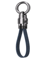 Cable USB-C a USB-C Portátil con Diseño de Bala de 240W, con Cordón de Nylon Tipo Llavero, Carga Rápida para Teléfono Móvil, Laptop, iPhone, Samsung