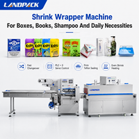 Machine d'emballage automatique horizontale pour boîtes de produits, cartons, films plastiques, tunnel de rétraction thermique, emballage de type oreiller