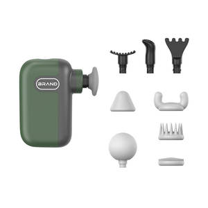 Pistolet de massage sans fil Healthpal Mini Portable Puissant 8 têtes 3 vitesses Massage musculaire par percussion des tissus profonds Soulagement de la douleur dorsale - Product Image 1