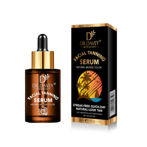 Private Label Natural Bronze Color Streak-Free <strong>Tanning</strong> Oil Serum Drops <strong>Face</strong> Use - Product Image 1
