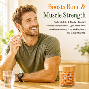 Cápsulas de Gel Suave de <span class=keywords><strong>Vitamina</strong></span> D3 K2 MK7 de Marca Privada OEM, 8320 UI, CoQ10, Suplemento para el Apoyo Inmunitario, Cardíaco <span class=keywords><strong>y</strong></span> Óseo, Venta al por Mayor - Product Image 5