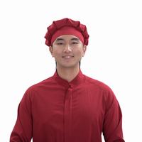 Gorro de Chef de Poliéster Borgoña Elástico en 4 Direcciones, 120 g/m², Gorro de Uniforme de Cocina Personalizado, Gorros para la Industria Alimentaria y Cuartos Limpios OEM