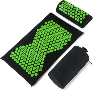 Relieve Back And Neck Pain Relax Muscles Relieve Insomnia Therapy Acupressure Mat Pillow Set