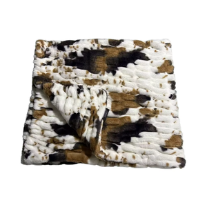 Manta de Invierno Rústica de Doble Capa, Lujosa, Cálida, Suave y Esponjosa, de Piel Sintética de Ciervo, <span class=keywords><strong>Vaca</strong></span> y Conejo, Tipo Minky, para Adultos - Product Image 3